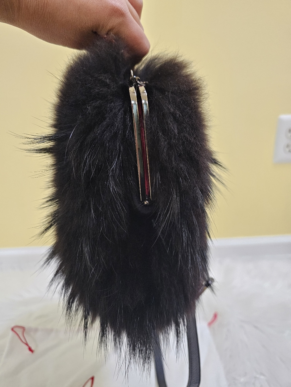 Christian Louboutin Fox Fur Anastasia Muff Bag - Picture 6 of 17